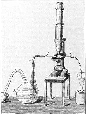 Louis Pasteur: Opstelling labo